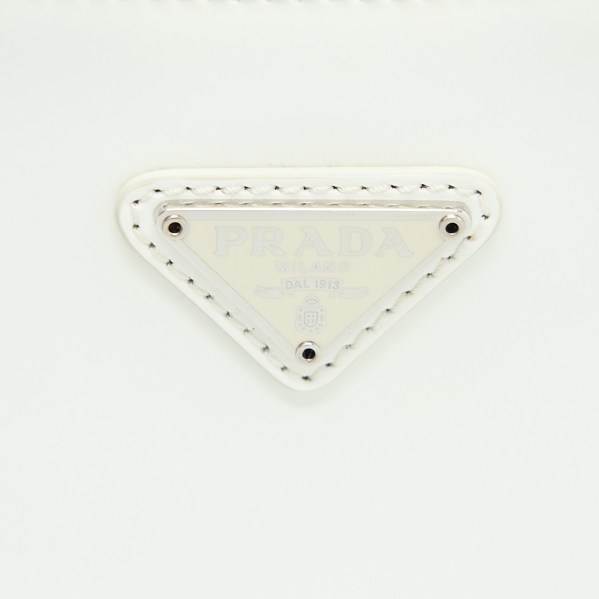 Prada Cleo Bag Calfskin White SHW