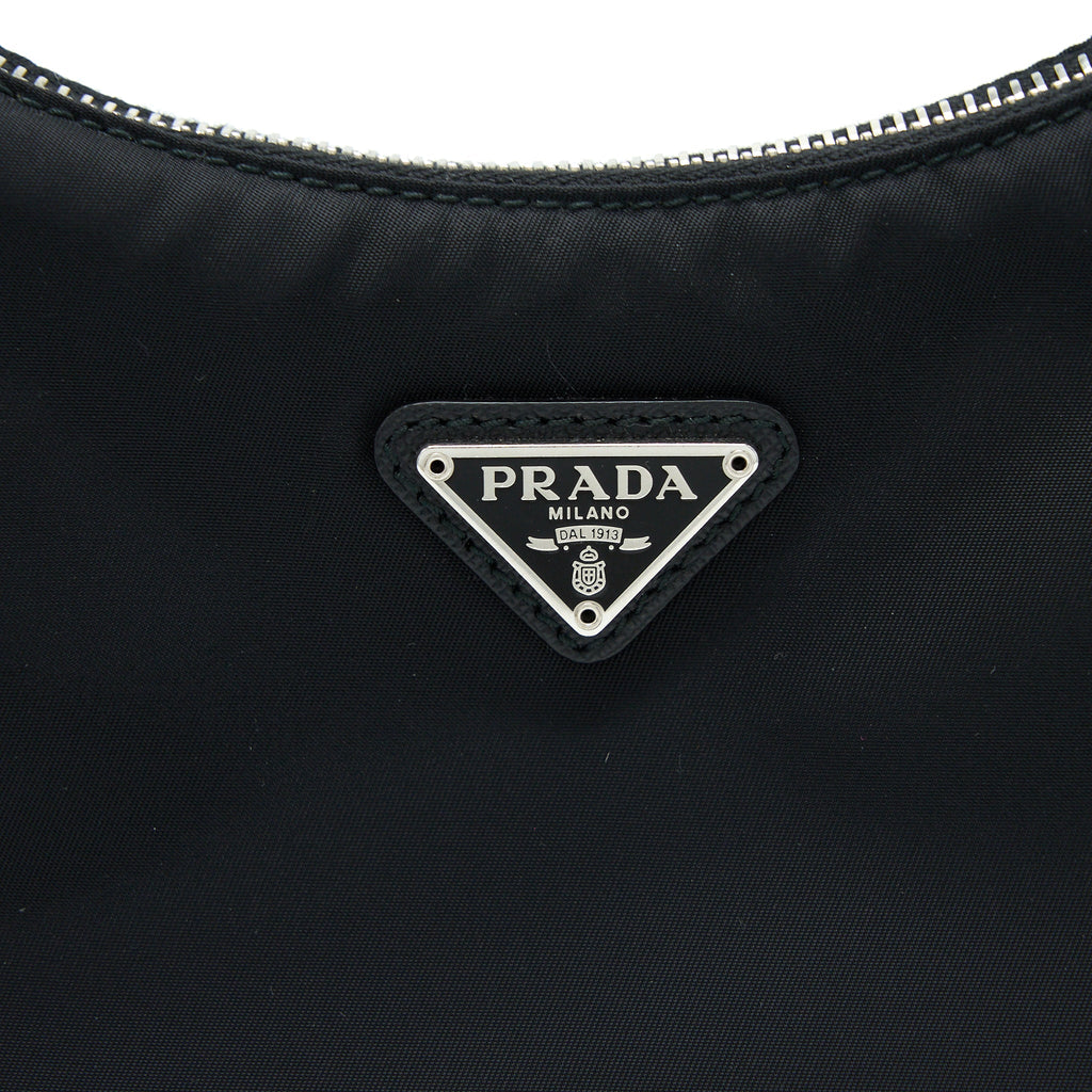 Prada Re-Edition 2005 Re-Nylon Bag Black SHW
