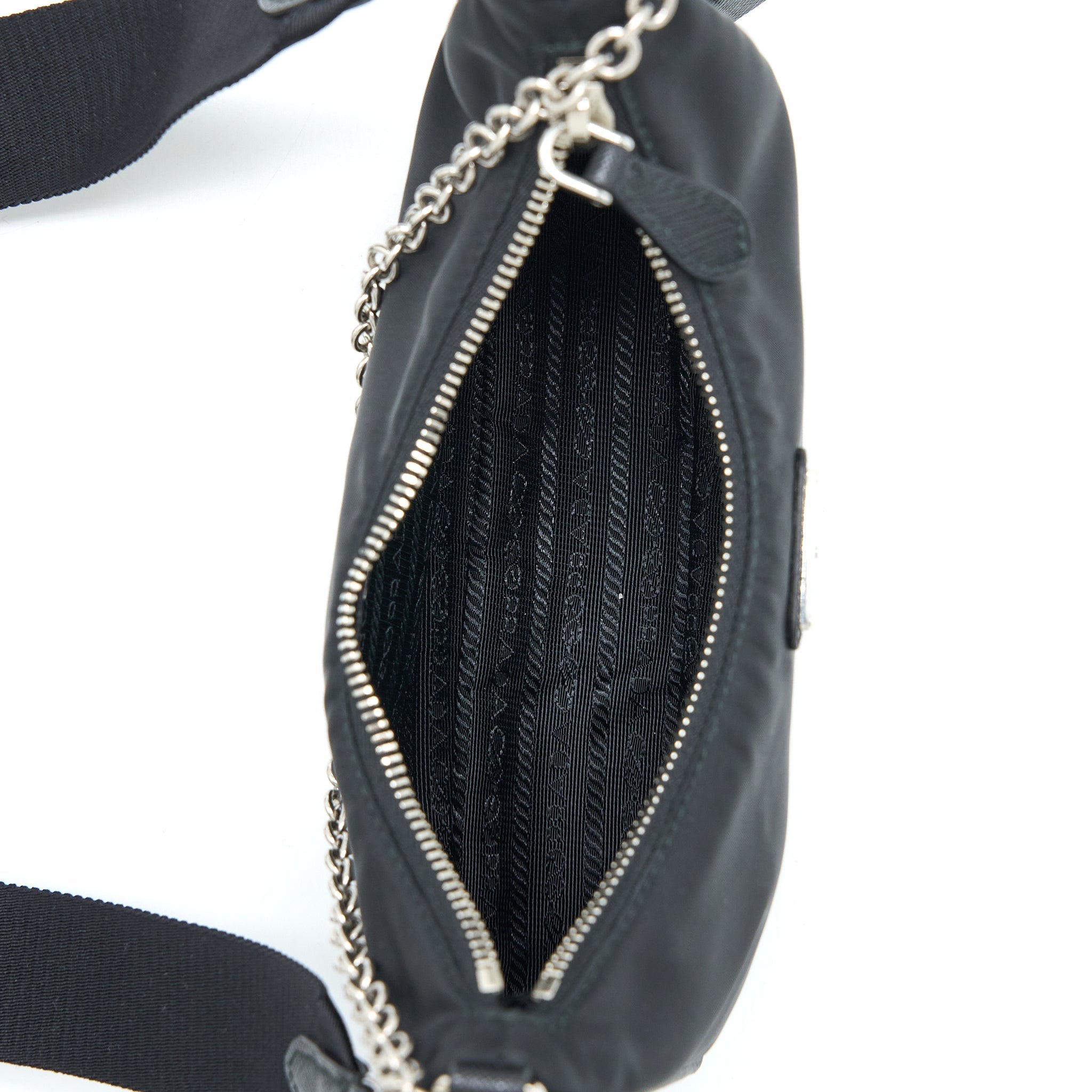 Prada Re-Edition 2005 Re-Nylon Bag Black SHW