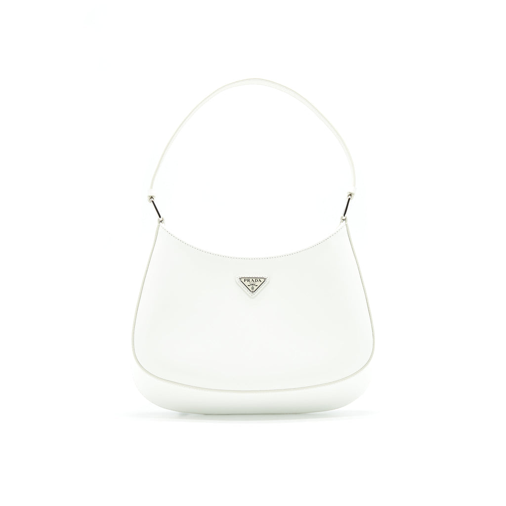 PRADA Cleo Bag in White SHW