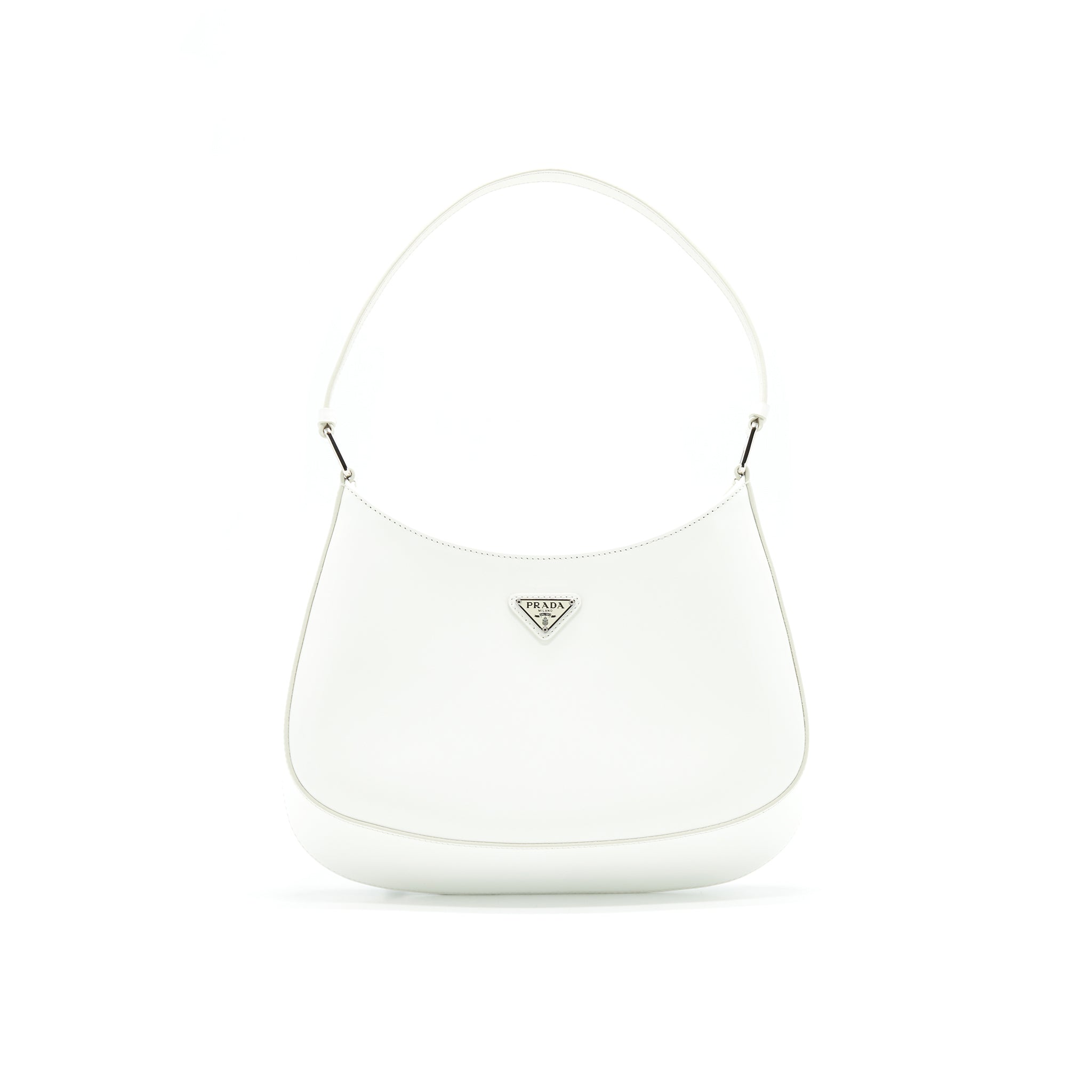 PRADA Cleo Bag in White SHW