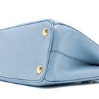 Prada Small Saffiano Tote Bag Calfskin Light Blue GHW