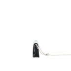 Prada Crystal Card Holder with Chain black