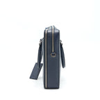 Prada Saffiano Briefcase Navy SHW