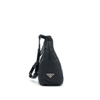 PRADA NYLON SHOULDER BAG IN BLACK