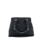 PRADA NYLON SHOULDER HAND BAG IN BLACK