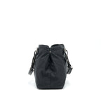 PRADA NYLON SHOULDER HAND BAG IN BLACK