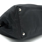 PRADA NYLON SHOULDER HAND BAG IN BLACK