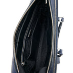 Prada Saffiano Briefcase Navy SHW
