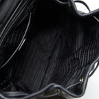 Prada Zainetto Backpack Soft Calfskin Black SHW