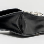 Prada Electra City Flap Bag Calfskin Black/Red SHW