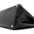 Prada large tote bag saffiano calfskin black GHW