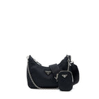 Prada Re-Edition 2005 Nylon Bag Black SHW