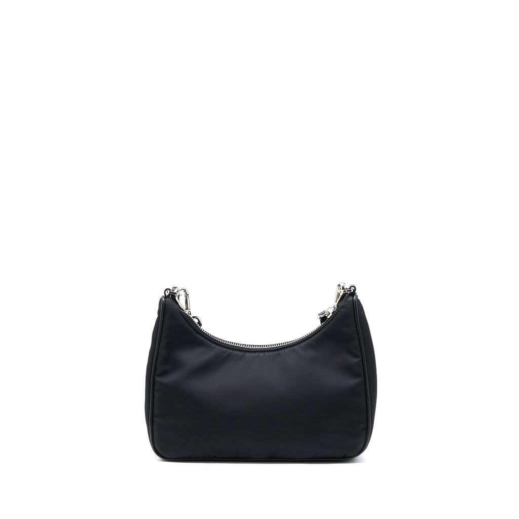 Prada Re-Edition 2005 Nylon Bag Black SHW