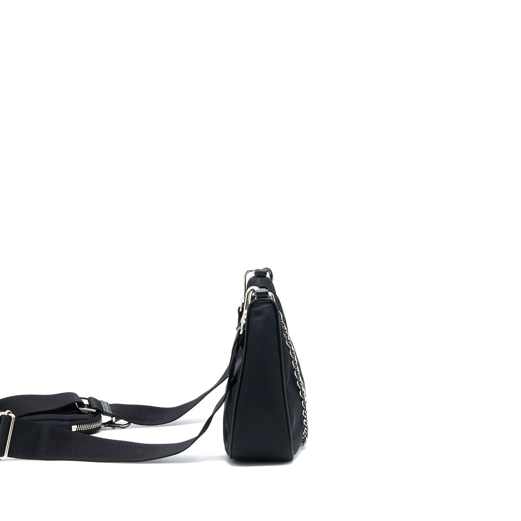 Prada Re-Edition 2005 Nylon Bag Black SHW