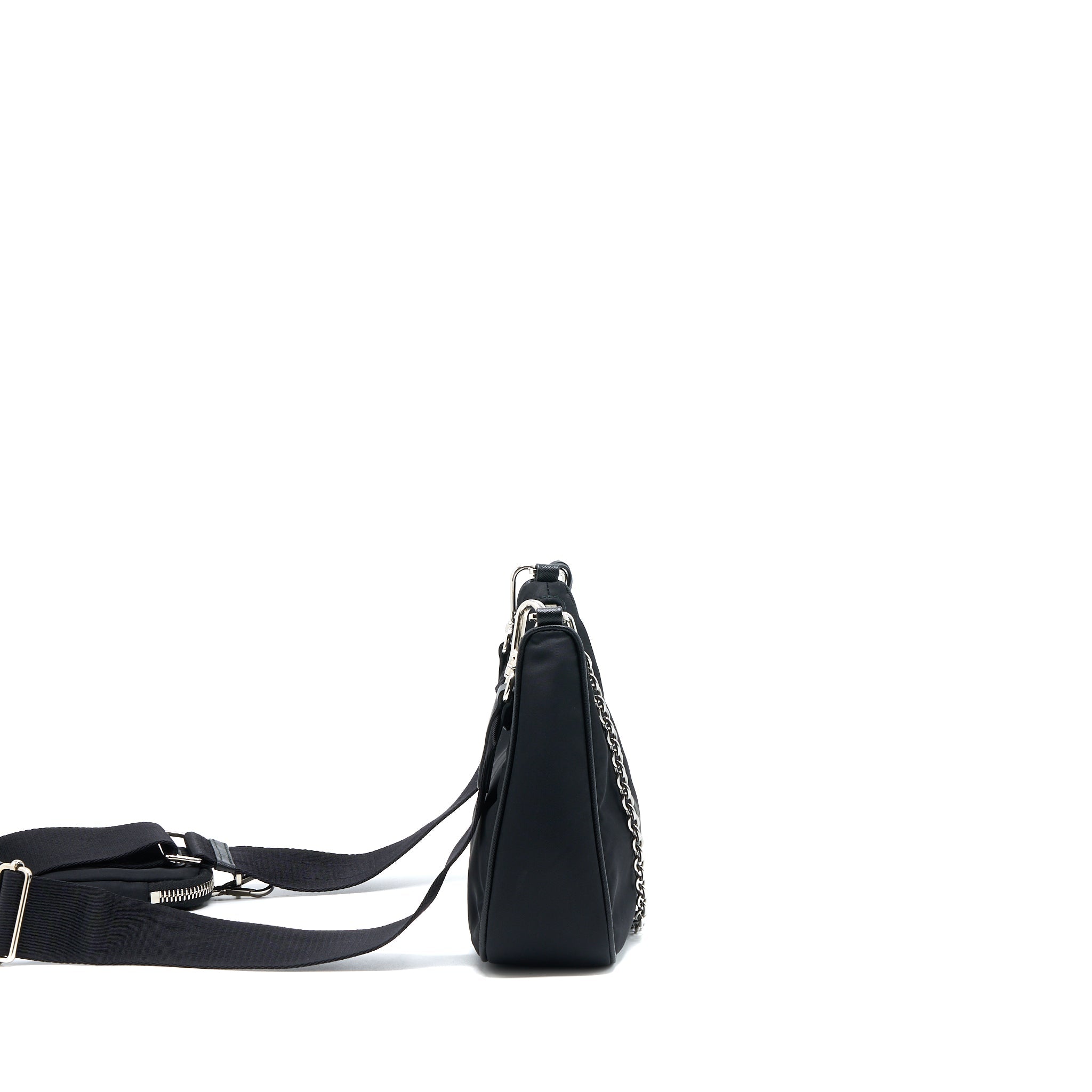 Prada Re-Edition 2005 Nylon Bag Black SHW