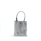 Prada Crystal Satin Handbag With Crystal Black SHW