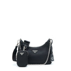Prada Re-edition 2005 Nylon Bag Black SHW