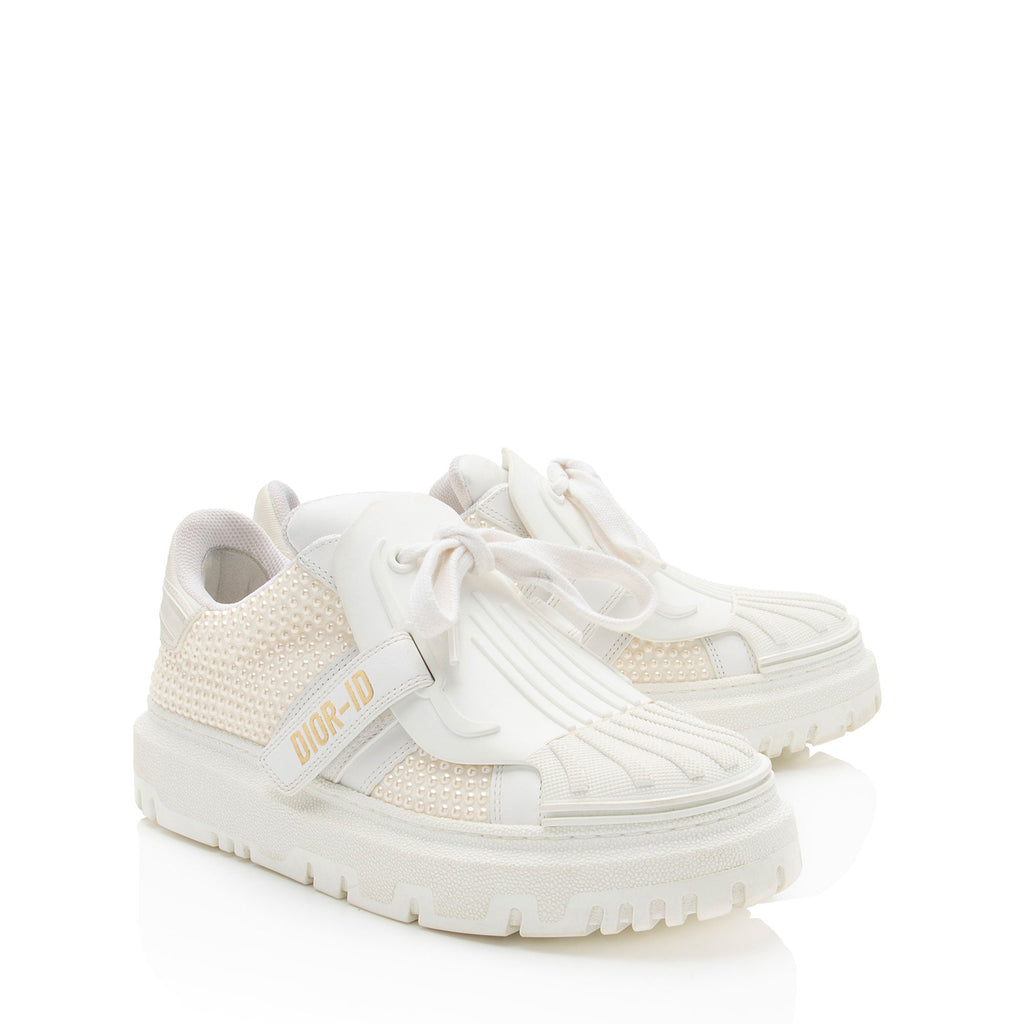 Dior Calfskin Pearl Dior-ID Platform Sneakers - Size 6 / 36 (SHF-SaXXOc)