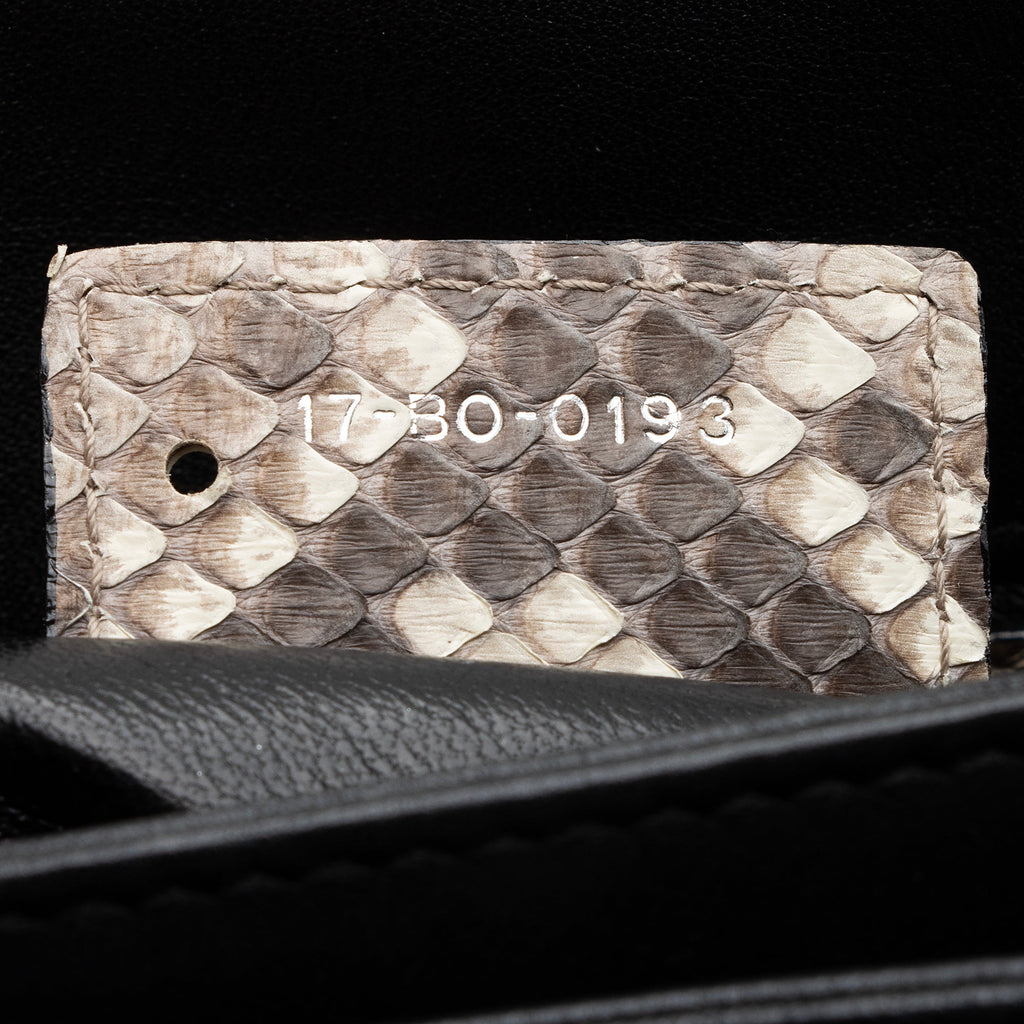 Dior Calfskin Python Diorling Large Shoulder Bag (SHF-22330)