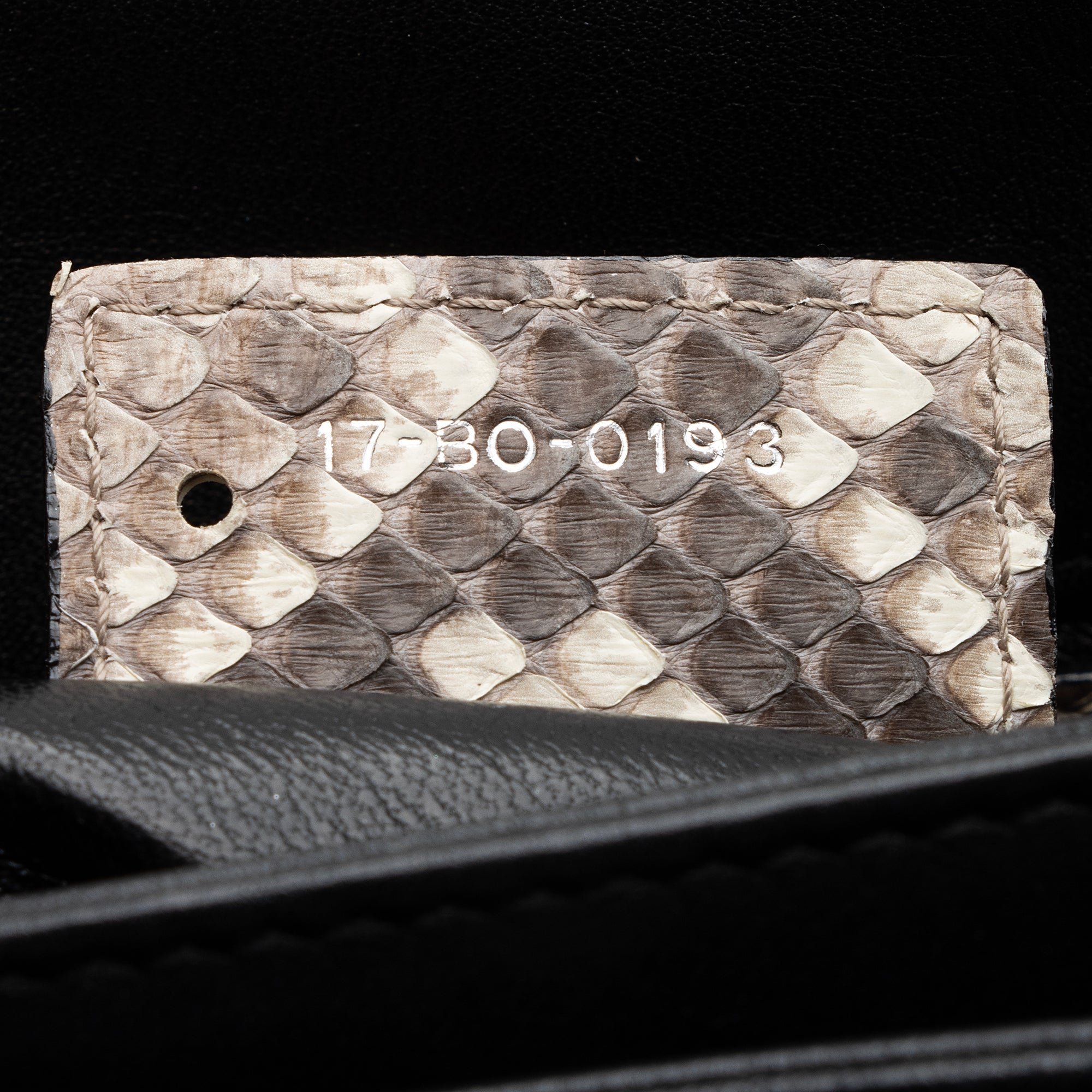 Dior Calfskin Python Diorling Large Shoulder Bag (SHF-22330)