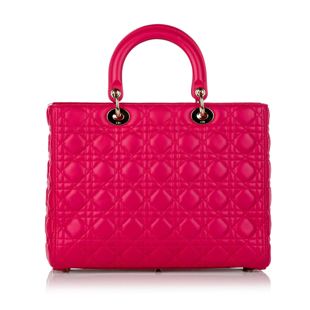 Dior Cannage Lady Dior Leather Satchel (SHG-30463)