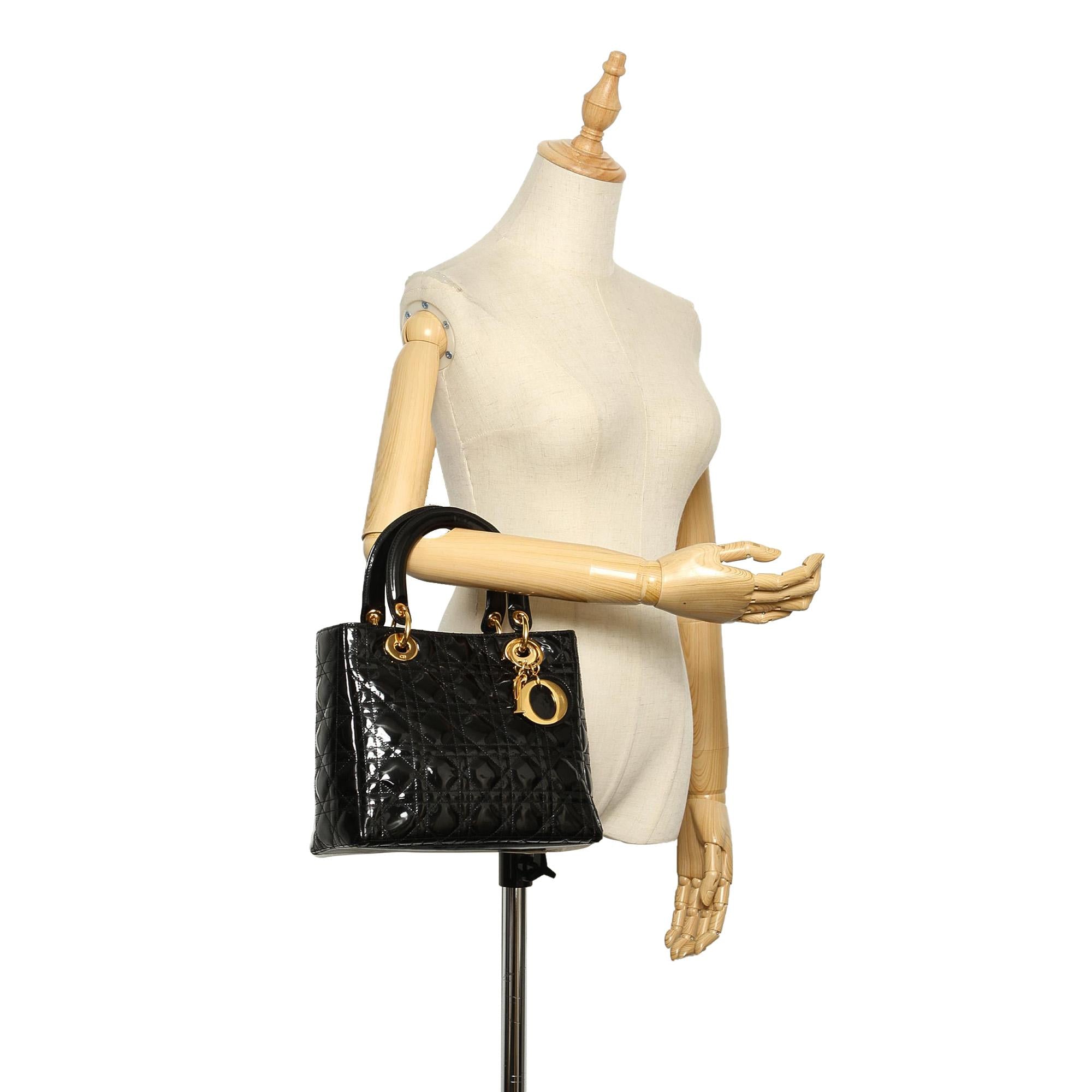 Dior Cannage Lady Dior Patent Leather (SHG-15252)