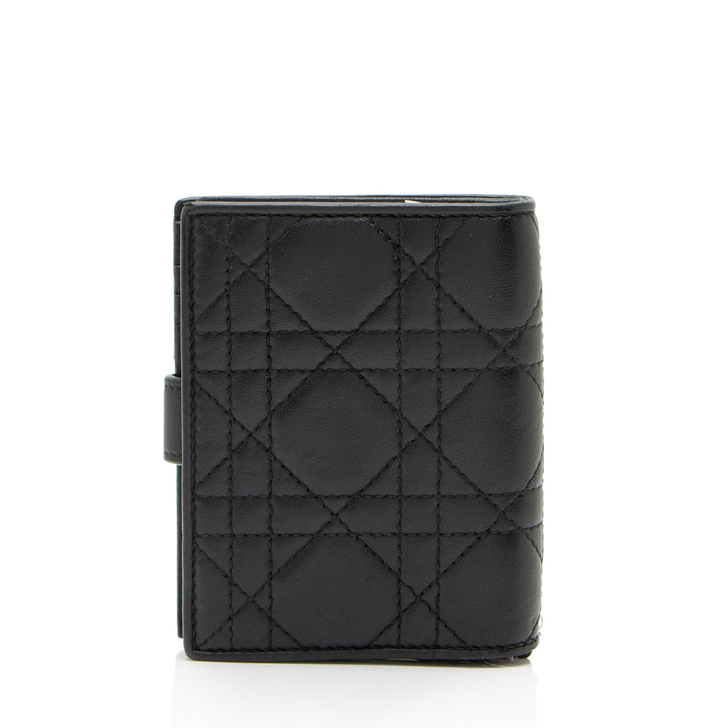 Dior Cannage Lambskin Lady Dior Eden Wallet