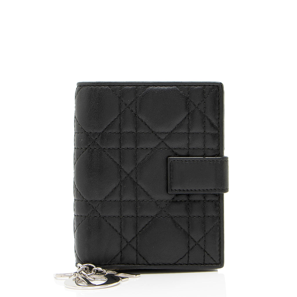 Dior Cannage Lambskin Lady Dior Eden Wallet