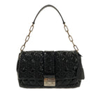 Dior Cannage New Lock Patent Leather Flap Bag (SHG-X1xDnR)
