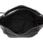 Dior Diorissimo Nylon Leather Ethnic Medium Hobo (SHF-BcJaYH)