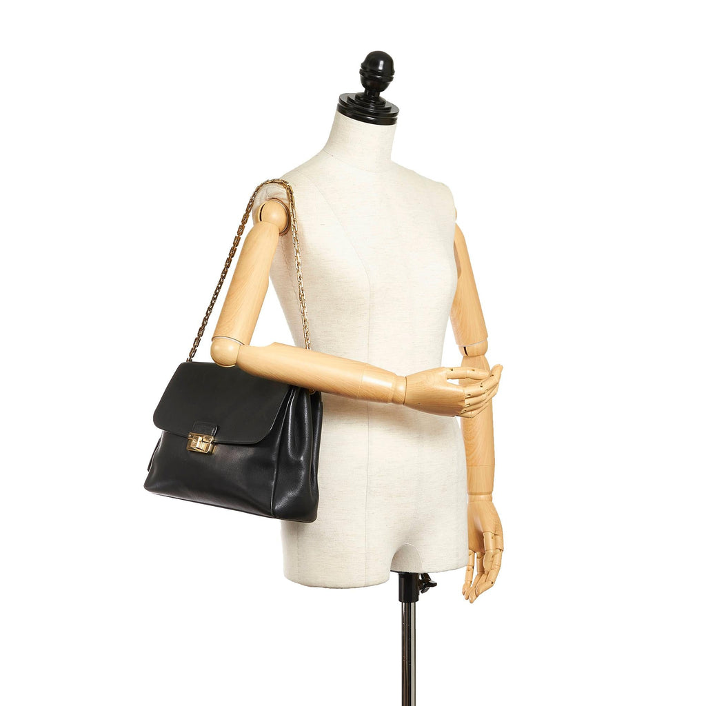 Dior Diorling Leather Shoulder Bag (SHG-33284)