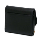 Dior Grained Calfskin Saddle Lotus Wallet
