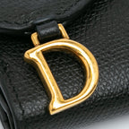 Dior Grained Calfskin Saddle Lotus Wallet