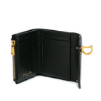 Dior Grained Calfskin Saddle Lotus Wallet