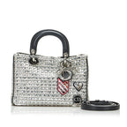 Dior Lady Dior Patchwork Metallic Satchel (SHG-BIbJyb)