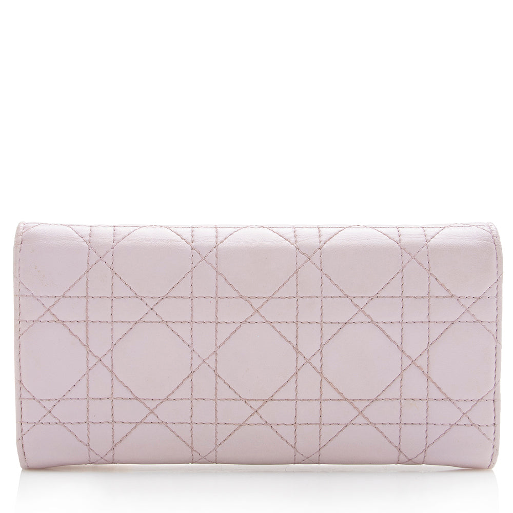 Dior Lambskin Cannage Wallet - FINAL SALE (SHF-17718)