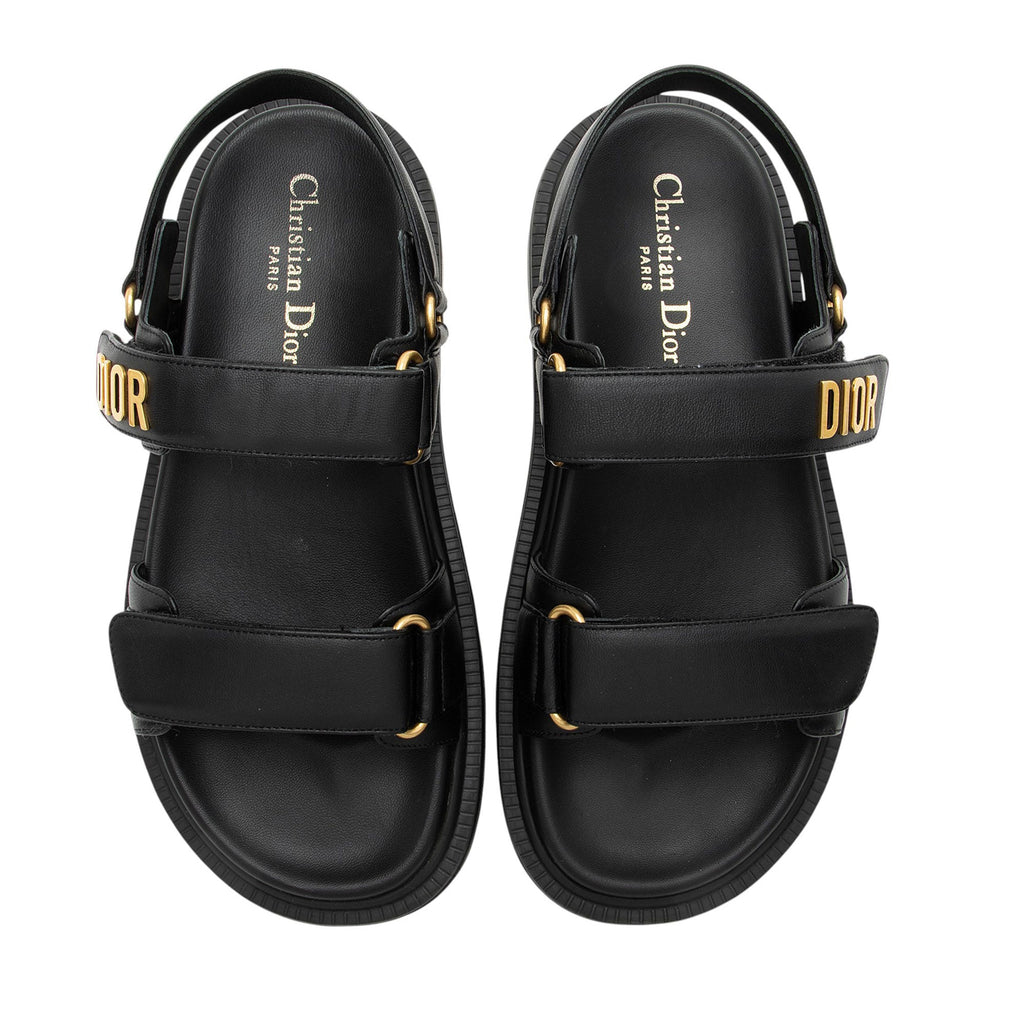 Dior Lambskin Dioract Sandals - Size 8 / 38