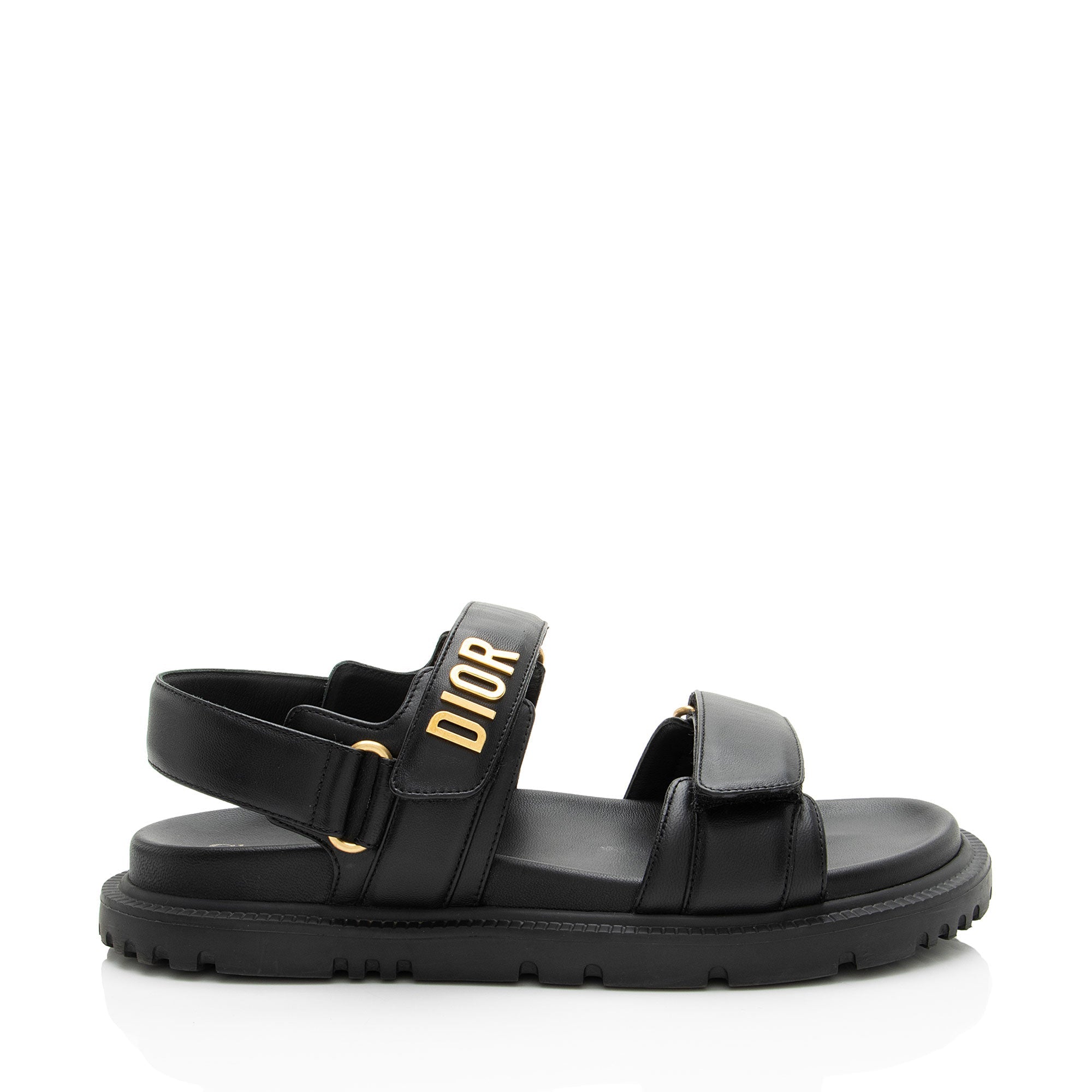 Dior Lambskin Dioract Sandals - Size 8 / 38