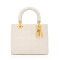 Dior Lambskin Lady Dior Medium Tote (SHF-20989)