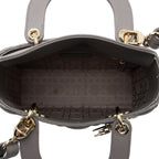 Dior Lambskin My ABCDior Small Lady Dior Tote (SHF-M3kW71)