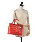 Dior Large Cannage Lady Dior Patent Leather Handbag (SHG-32616)