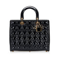Dior Large Cannage Patent Lady Dior (SHG-9I0WKs)