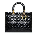 Dior Large Cannage Patent Lady Dior (SHG-PODoLT)