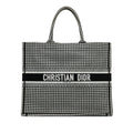 Dior Large Houndstooth Embroidered Book Tote (SHG-i71xOC)
