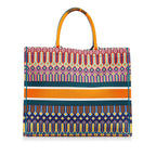 Dior Large Multicolor Embroidered Book Tote (SHG-GboZYw)