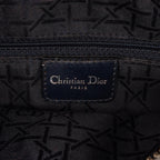 Dior Medium Cannage Lady Dior Denim Satchel (SHG-jT3XX6)