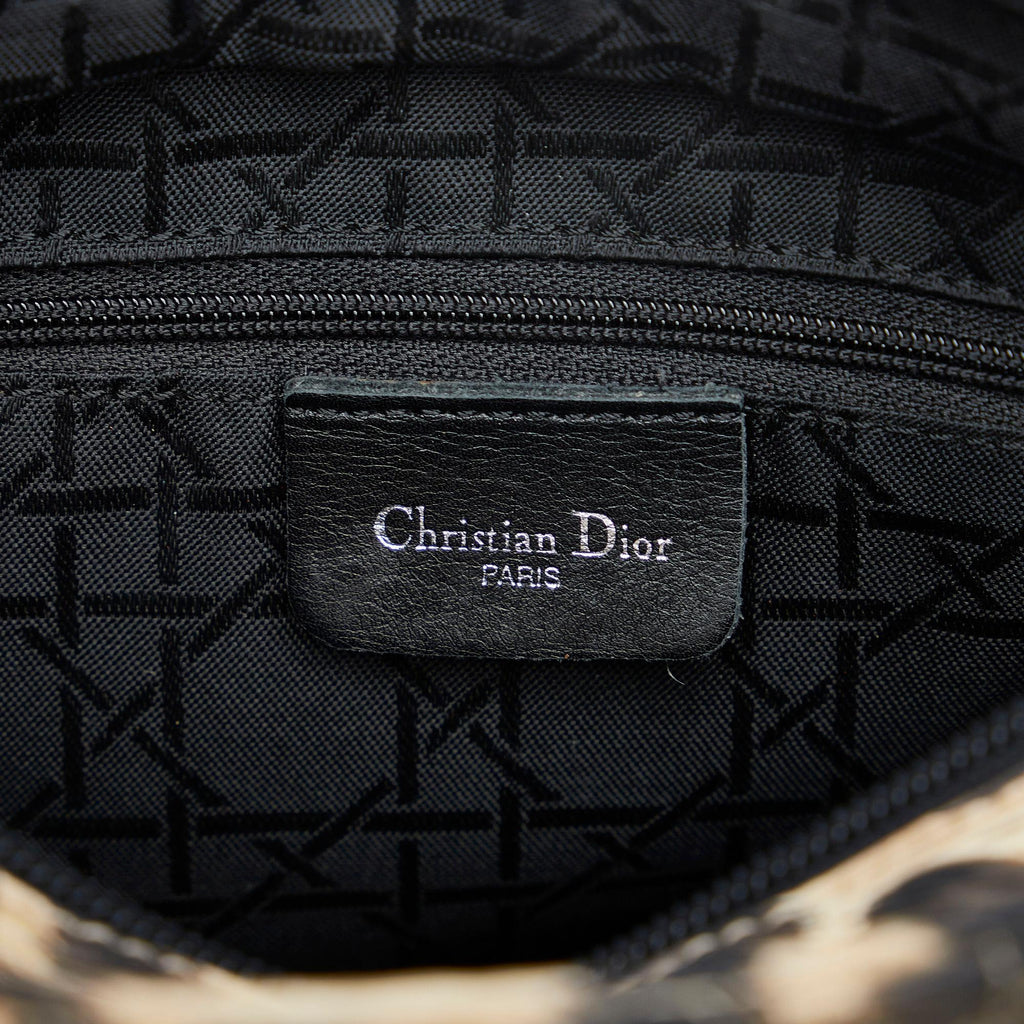 Dior Medium Cannage Leopard Print Lady Dior (SHG-Sbc9Zg)
