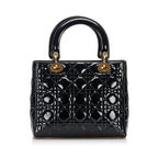 Dior Medium Cannage Patent Lady Dior (SHG-5vE5rj)