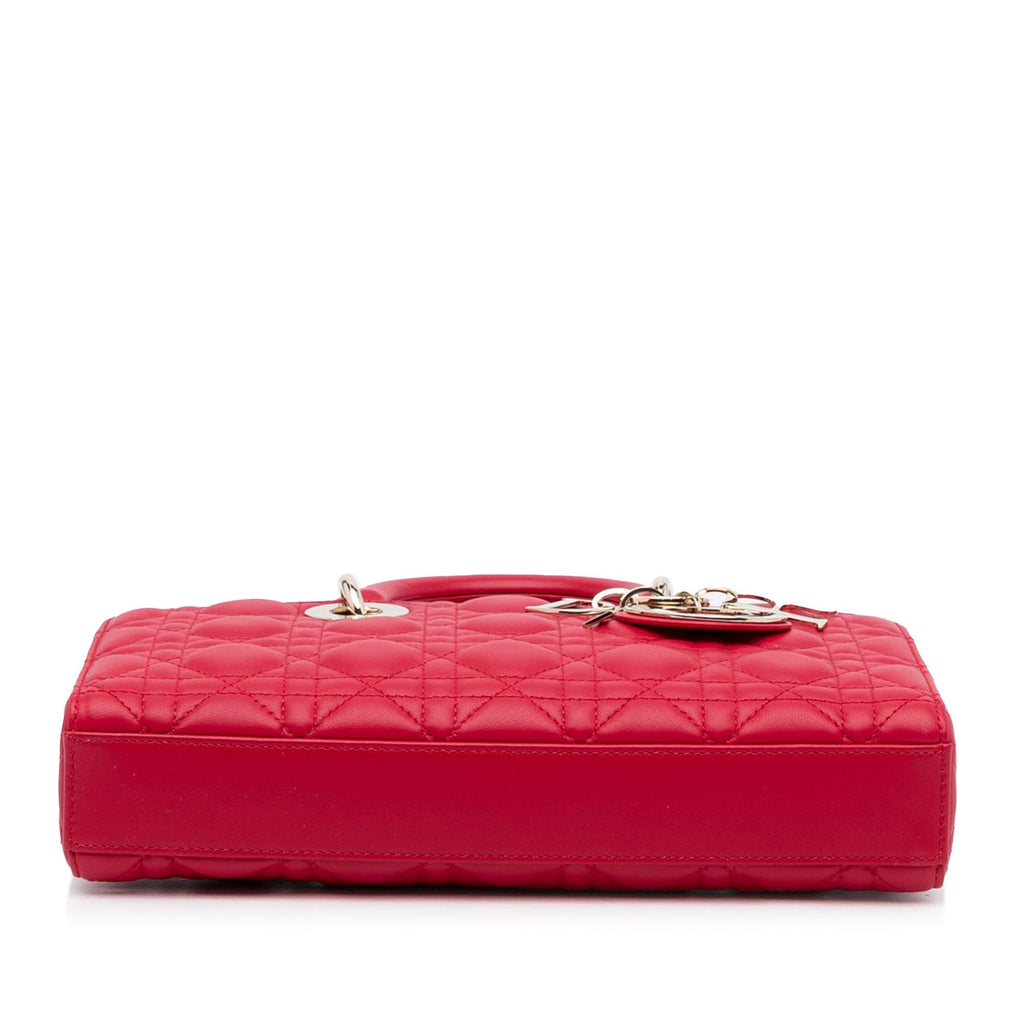 Dior Medium Lambskin Cannage Lady D-Joy (SHG-o5bvpw)